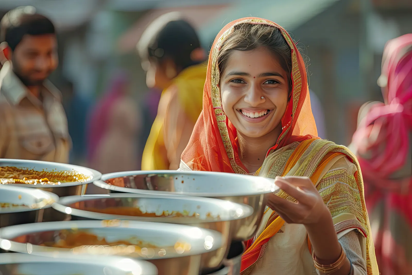 TRDP Langar Seva in Vrindavan